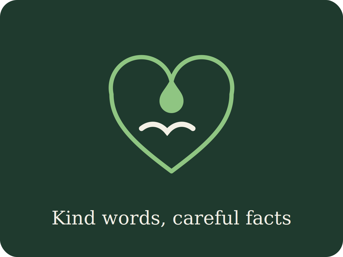 Illustration of a heart outline with a hemp leaf and a gentle smile